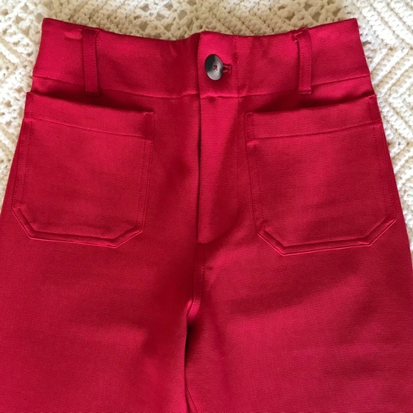 Anthropologie Maeve The Colette Cropped Wide Leg Pants Knit Edition Sz 25 NWOT - Picture 5 of 15